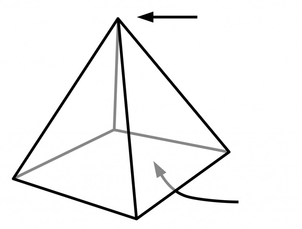 Рисование геометрических тел (Призма, пирамида, куб).