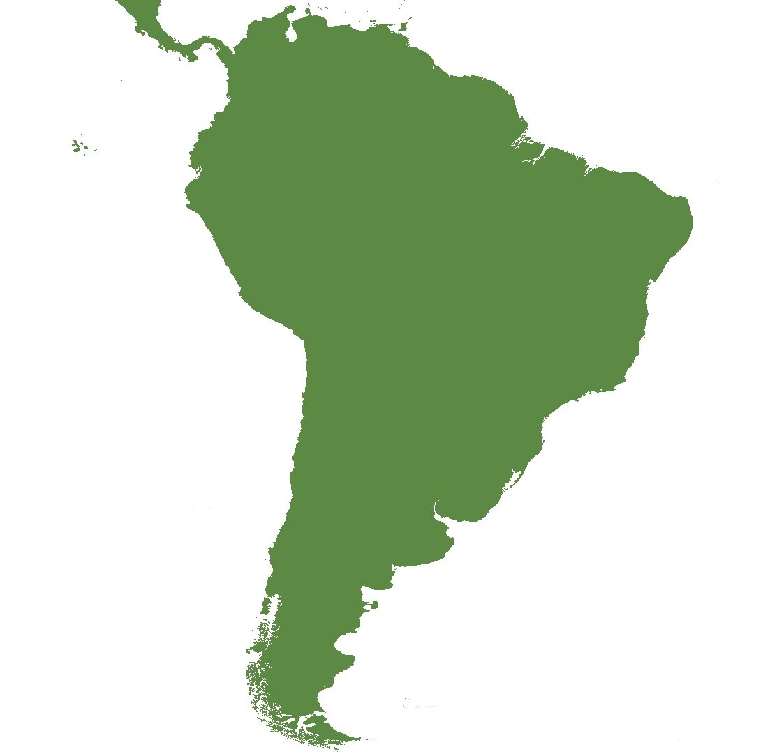 Карта рельефа Южной Америки физическая