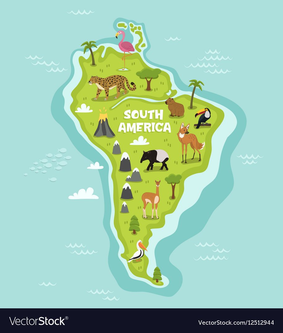 Животные континента Южная Америка