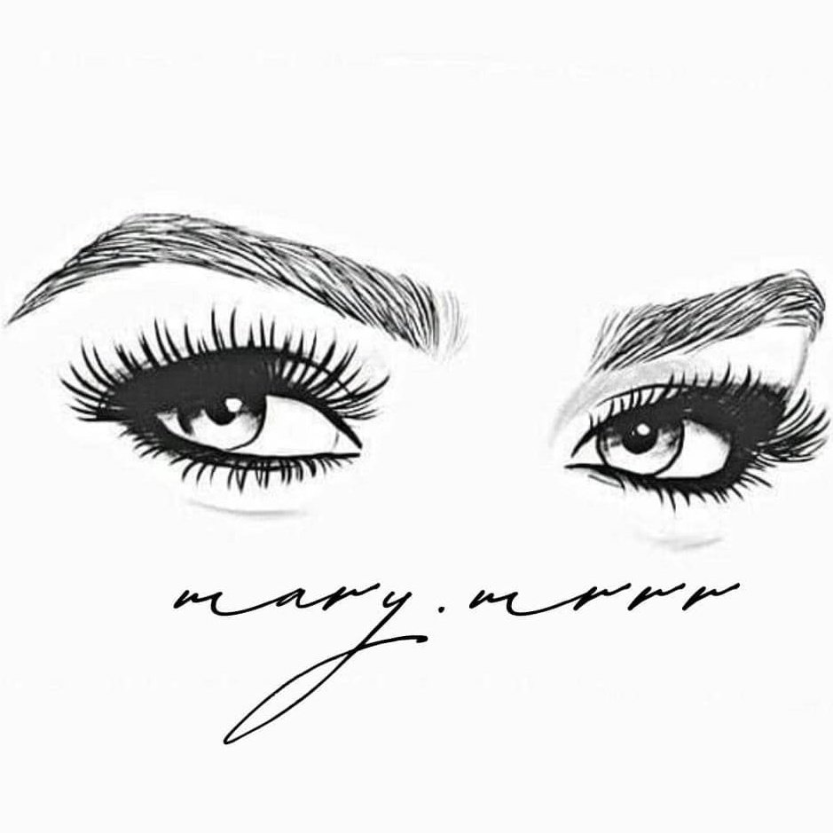 Ресницы черно белые