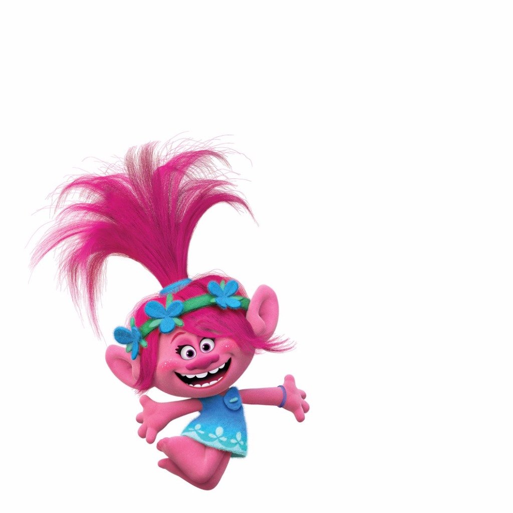 Тролли на белом фоне