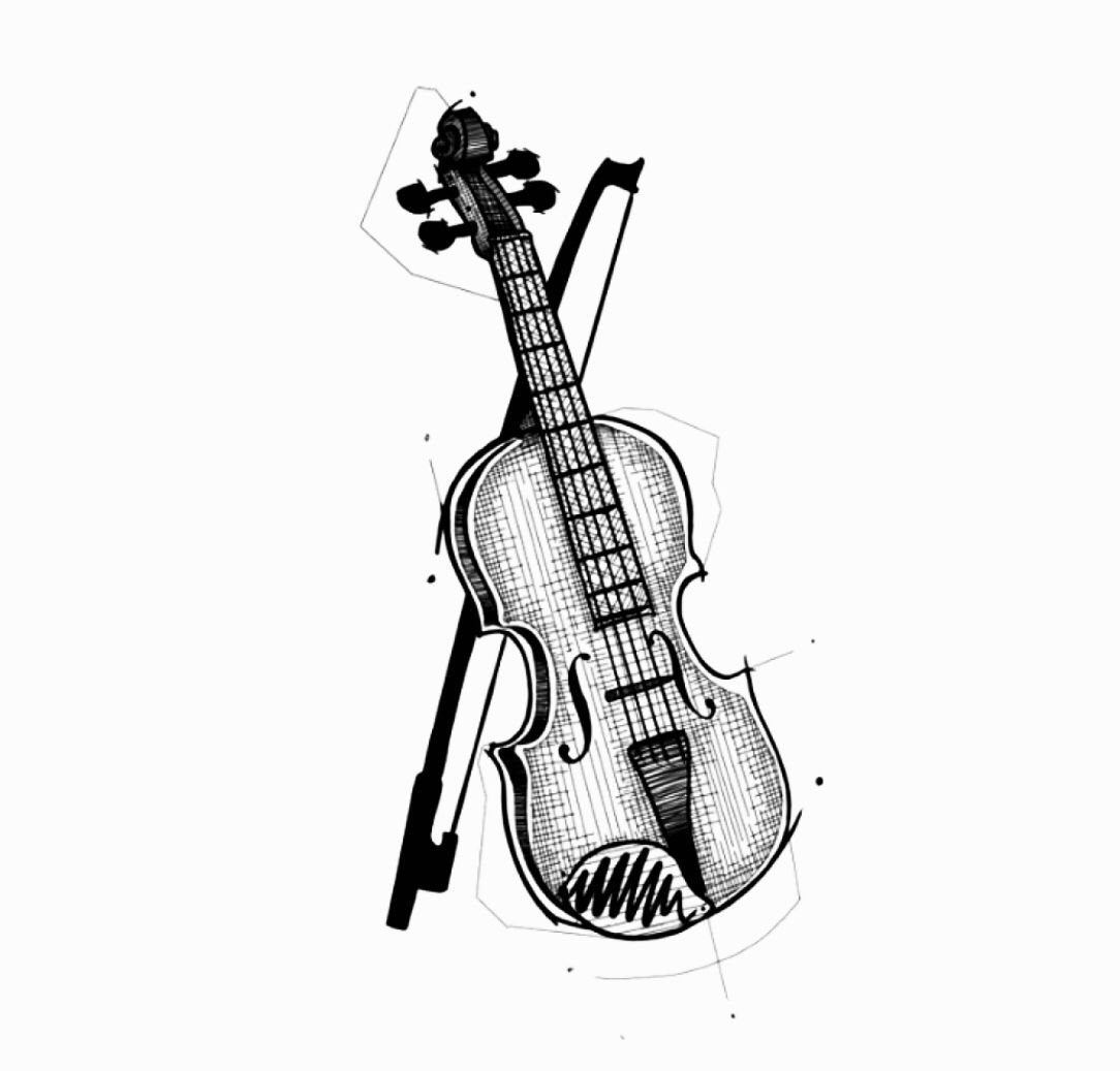 Скрипка Графика