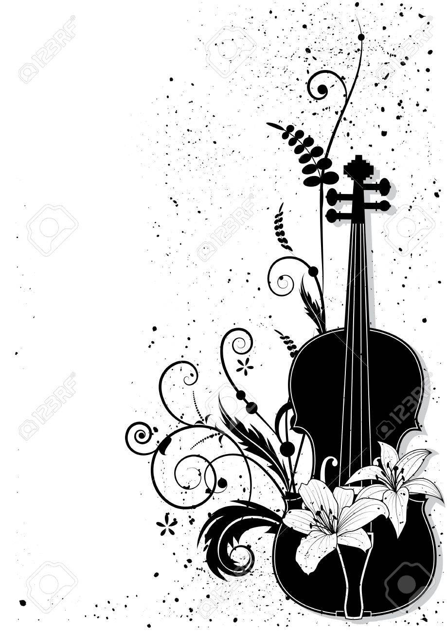 Скрипка эскиз