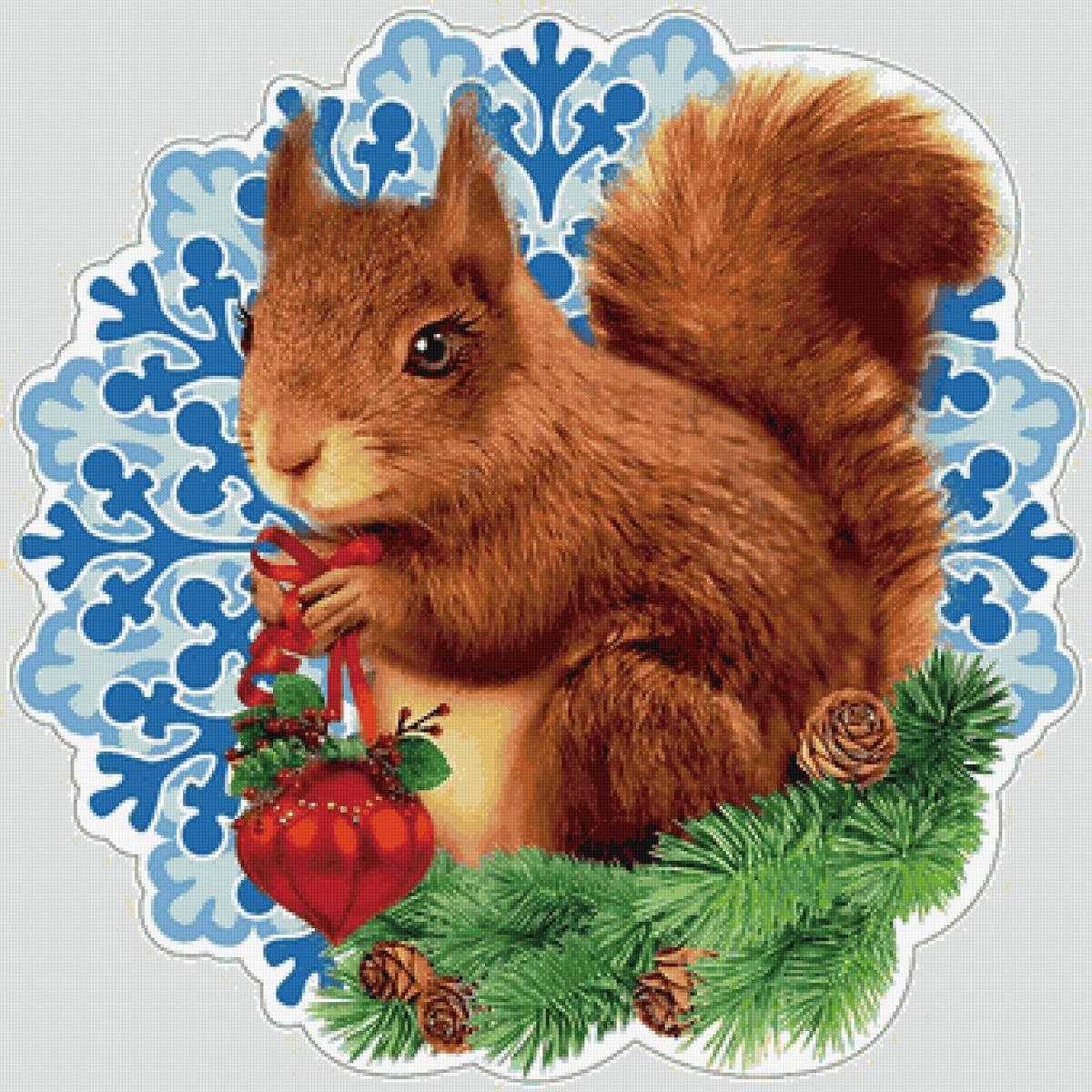 Новогодние белки