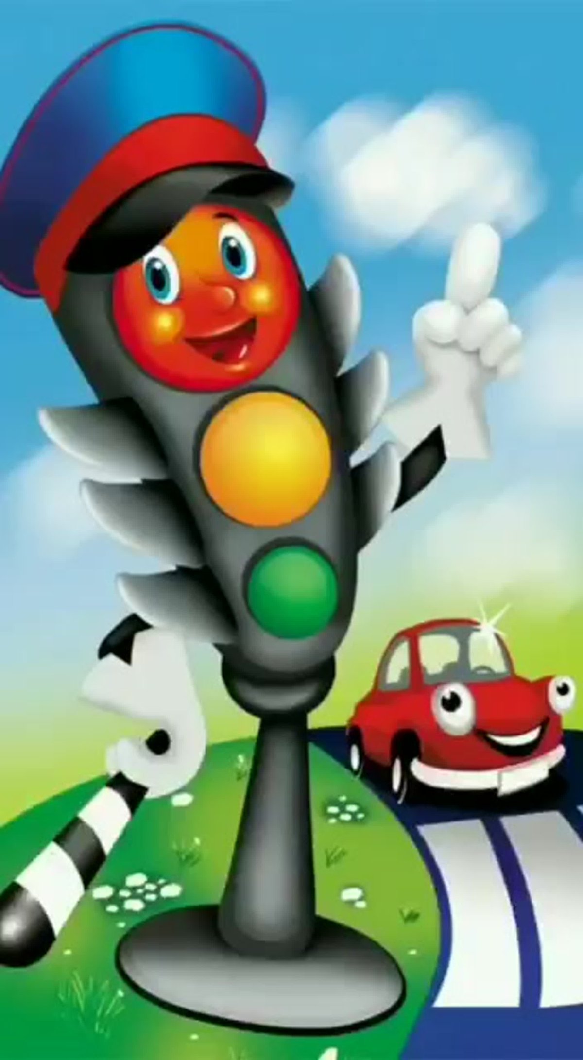 Светофор мультяшный