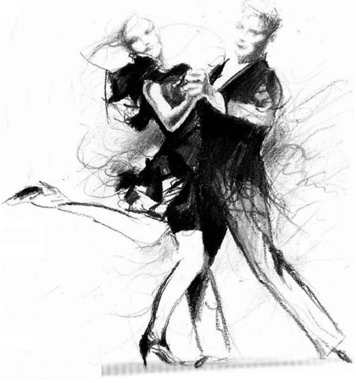 Рисунок танцующих людей