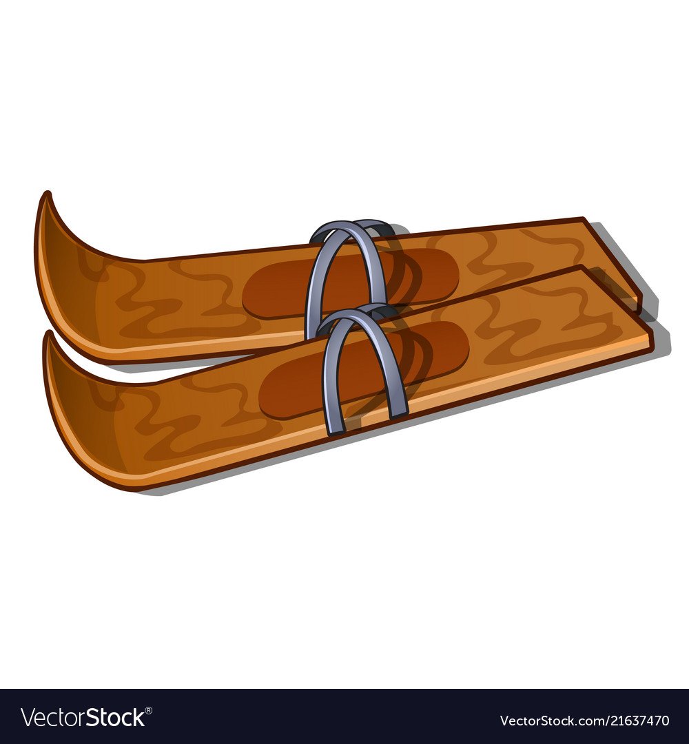 Лыжи мультяшный