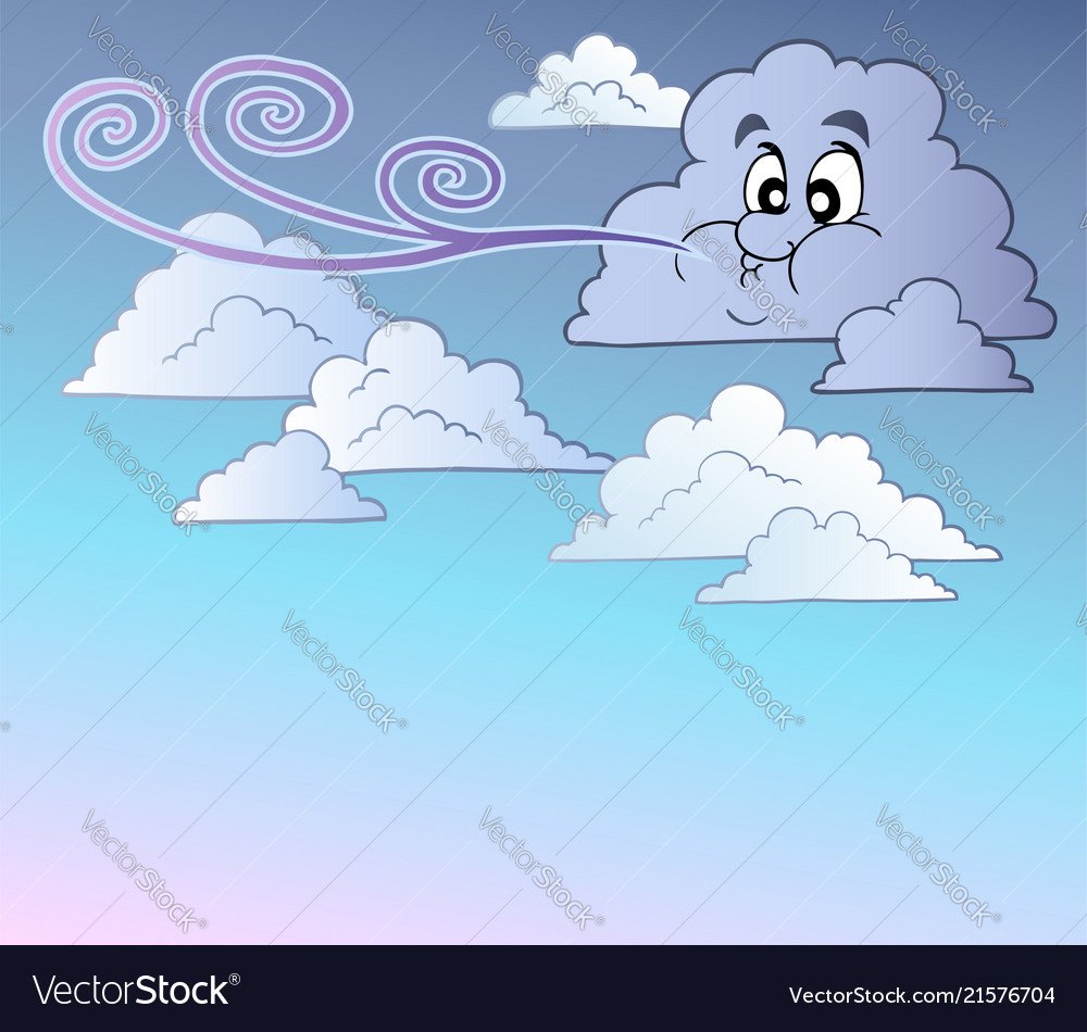 Туча дует ветер