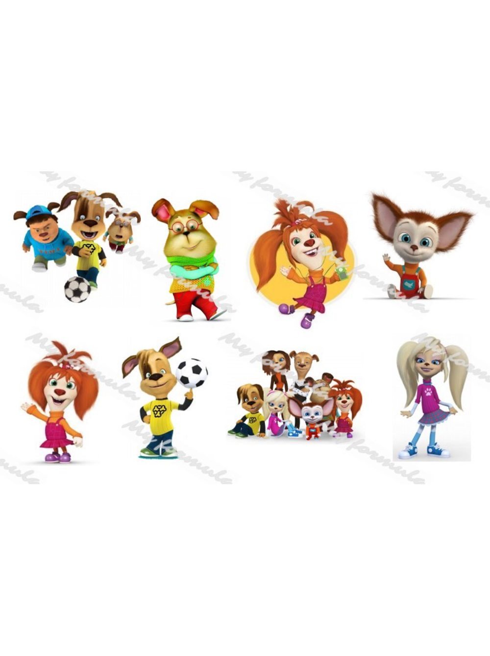 Барбоскины на вафельной бумаге