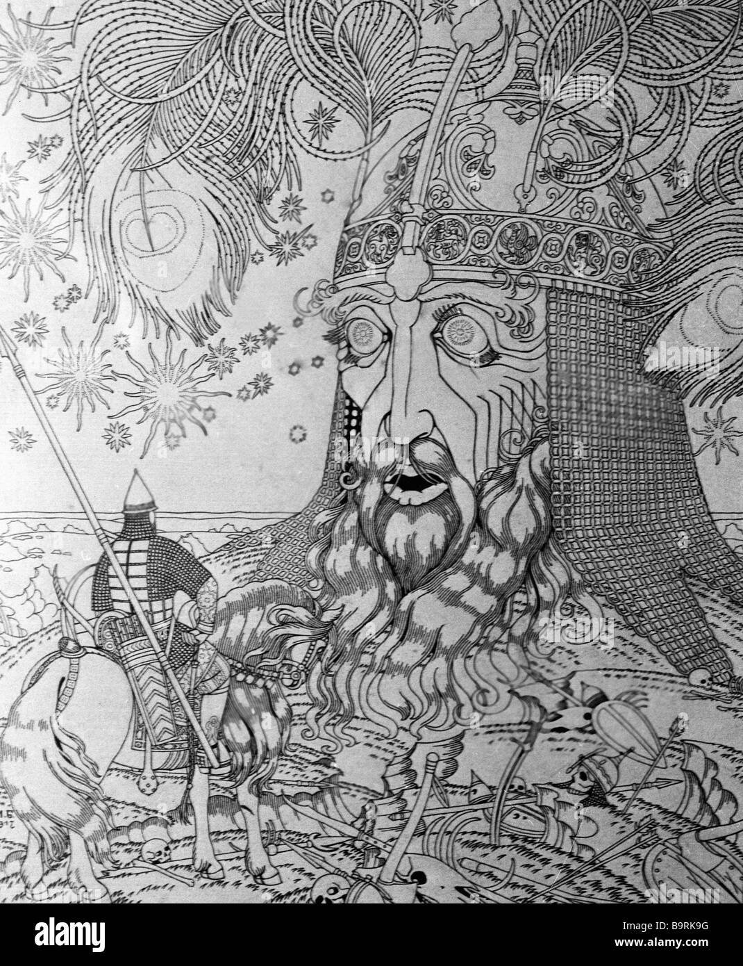 Билибин иллюстрации к Руслану и Людмиле