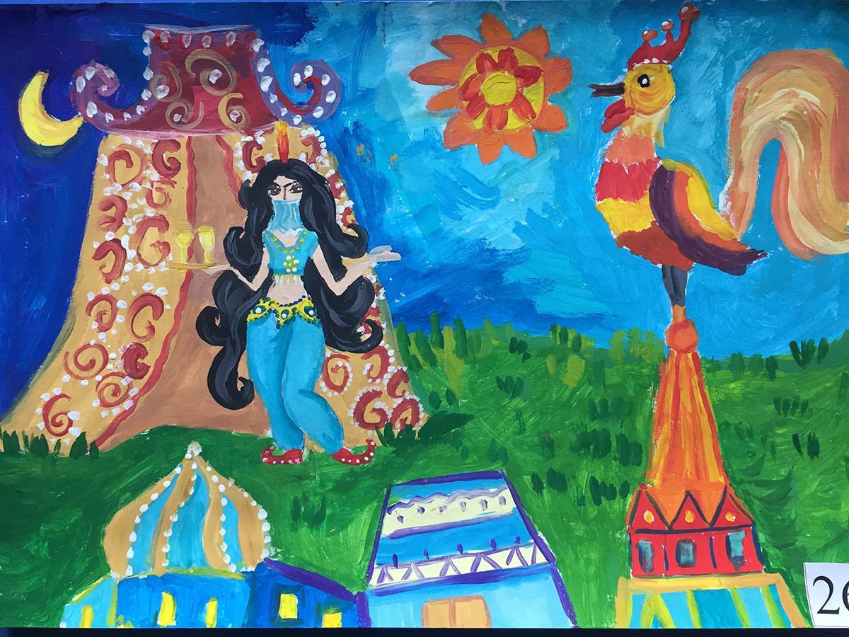 Детские рисунки по сказкам