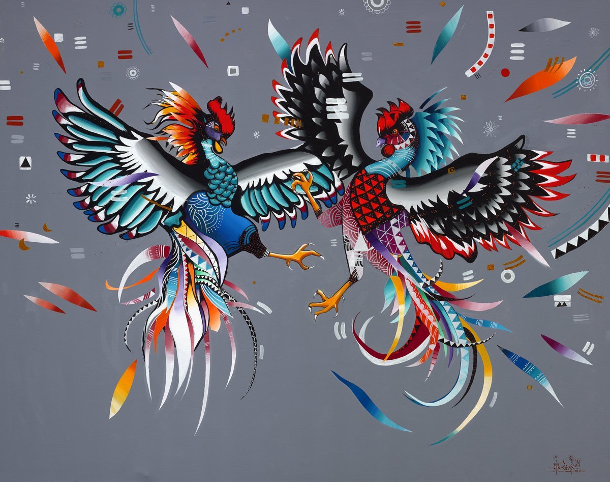 Петушиные бои арт