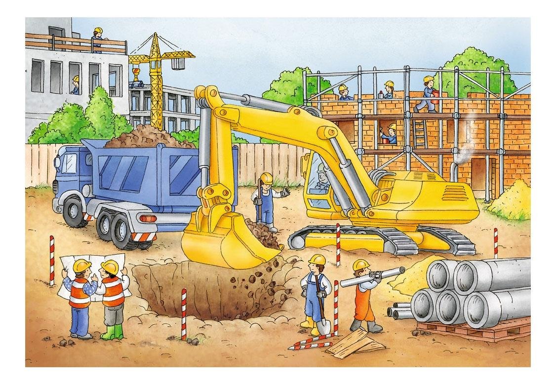 Иллюстрация строящийся город