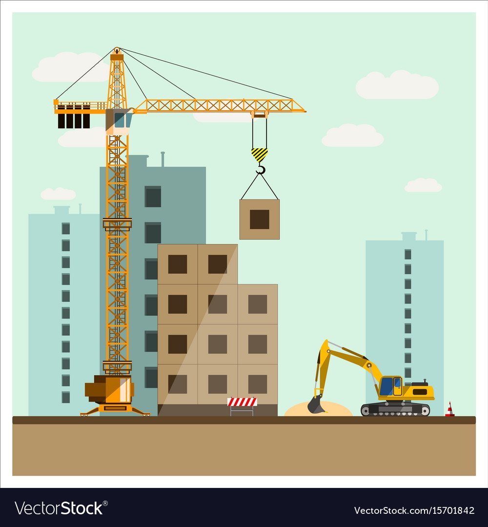 Строительная тематика вектор