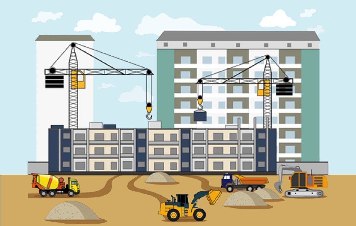 Строительная площадка в США