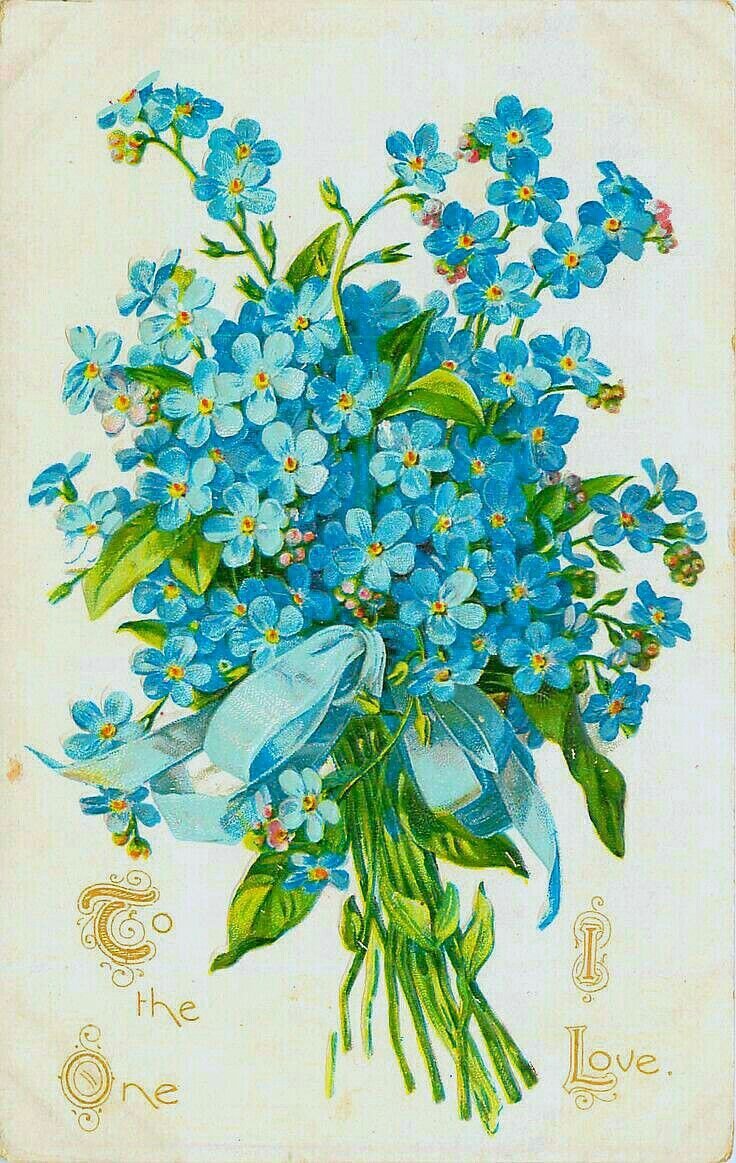 Незабудки для декупажа