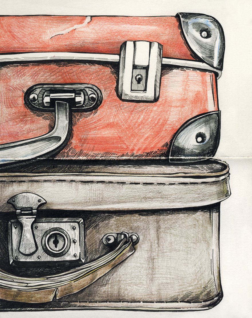 Старинный чемодан