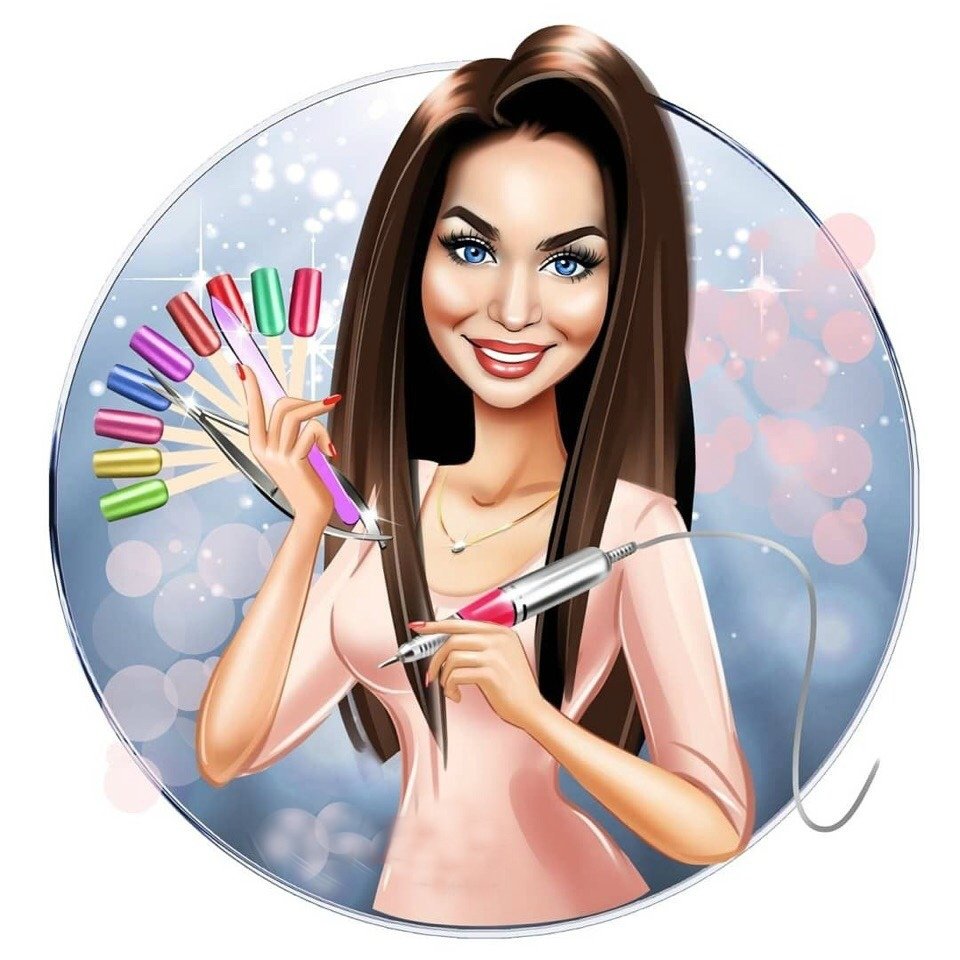 Мастер маникюра иллюстрация