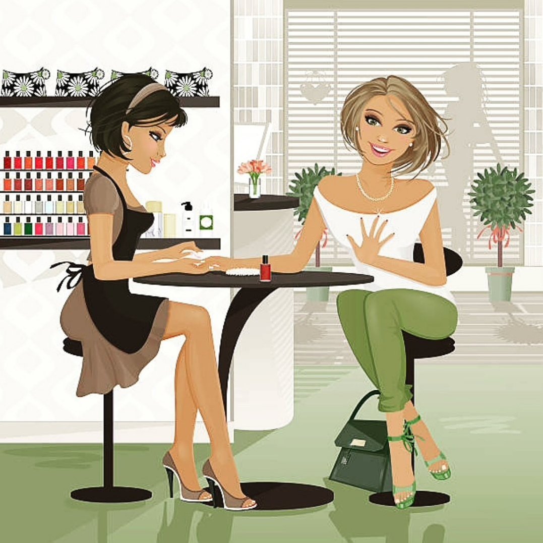 Поп арт девушка ногти