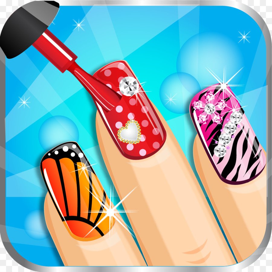 Девушка с маникюром