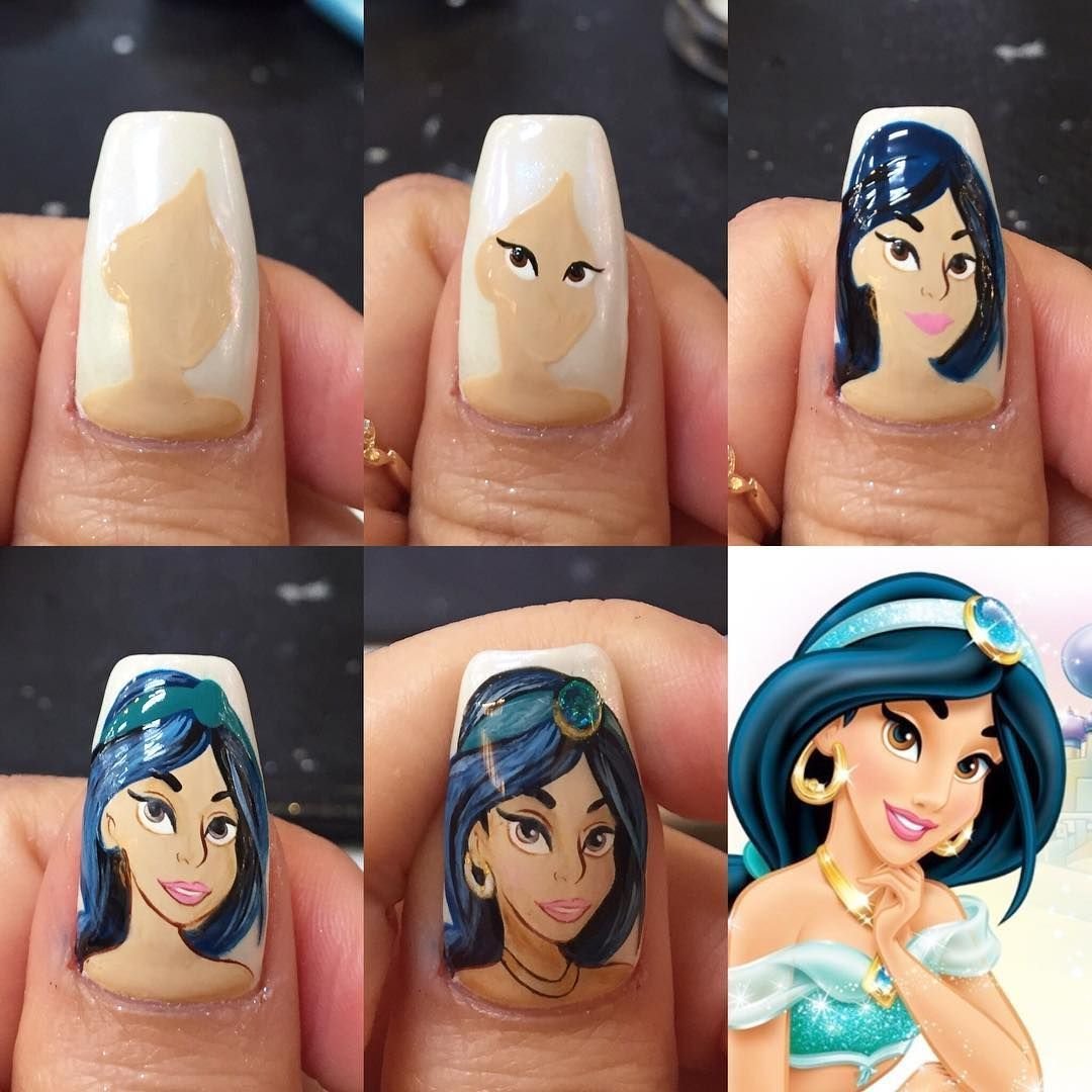 Красивый маникюр с животными