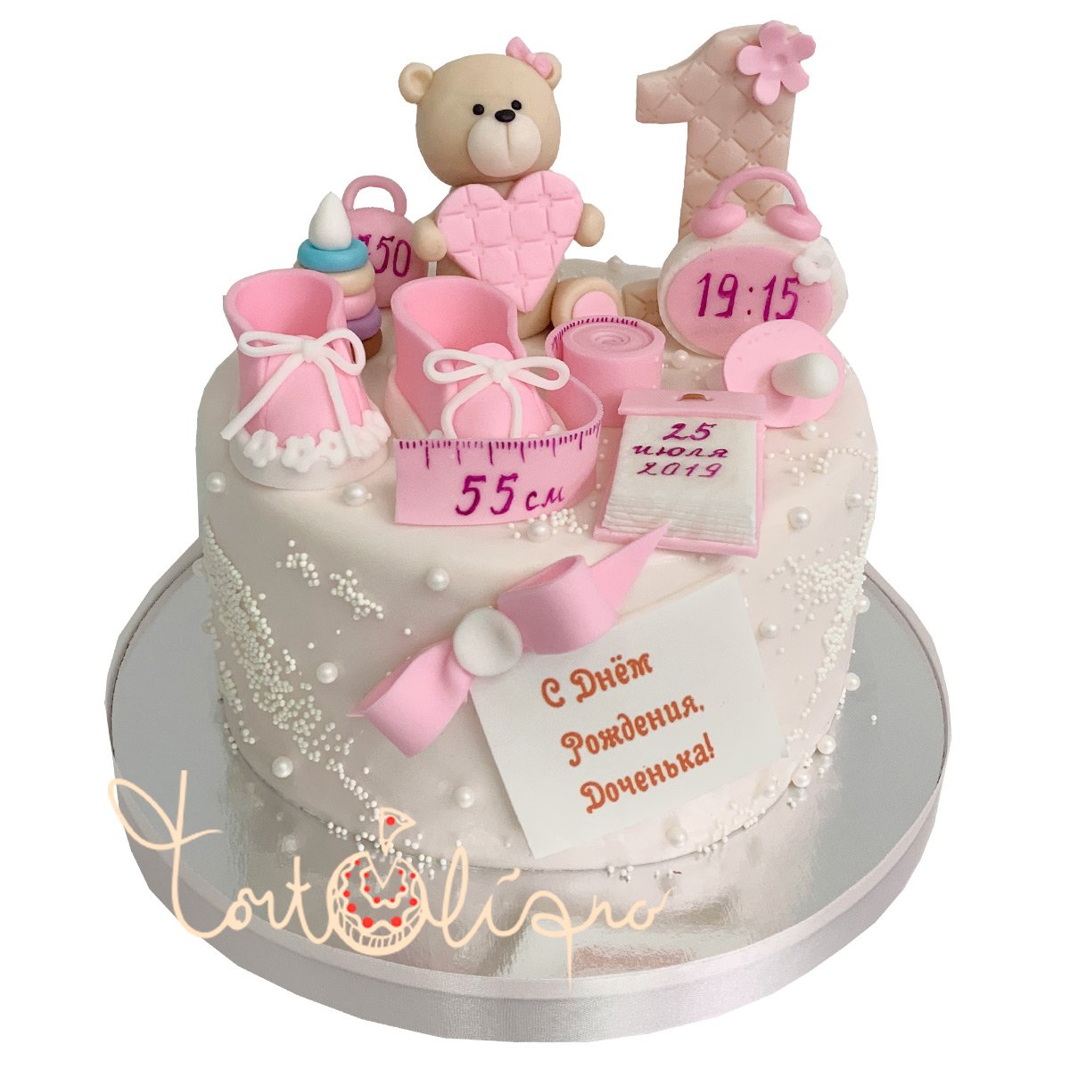 Торт на 1 годик девочке