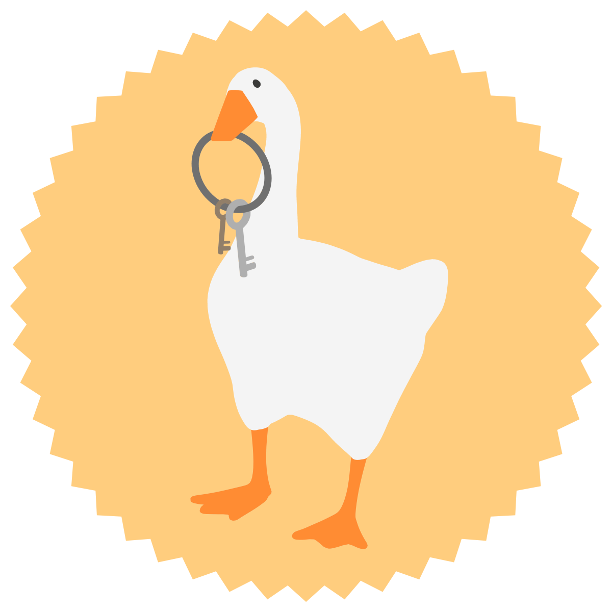 Untitled Goose game Гусь