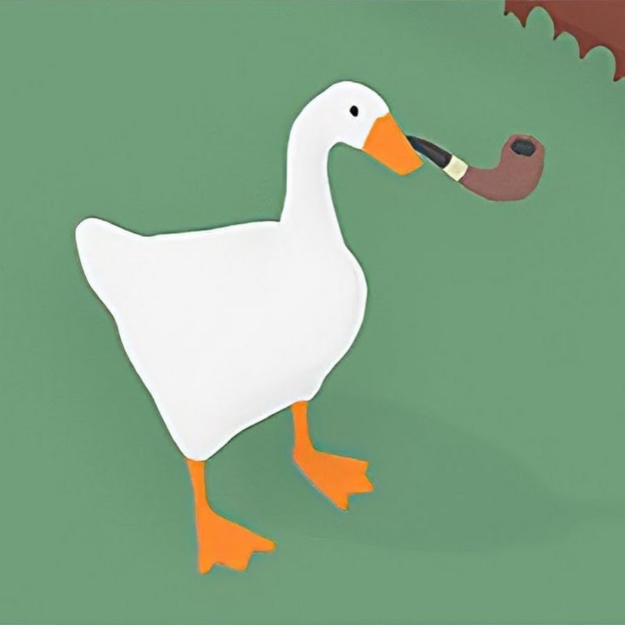 Гуся из игры Гусь на белом фоне