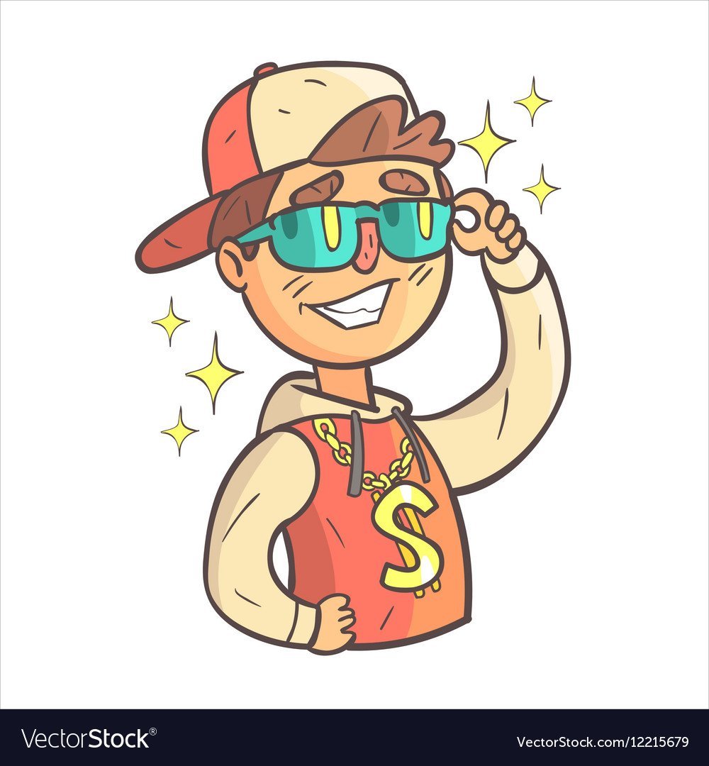 Мультяшный мальчик крутой