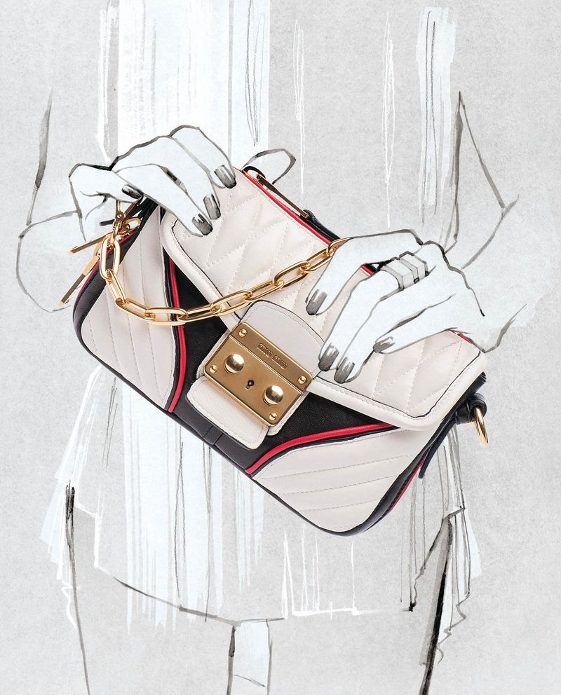 Девушка сумки иллюстрация