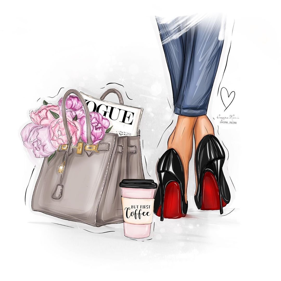 Сумка нарисованная картинка