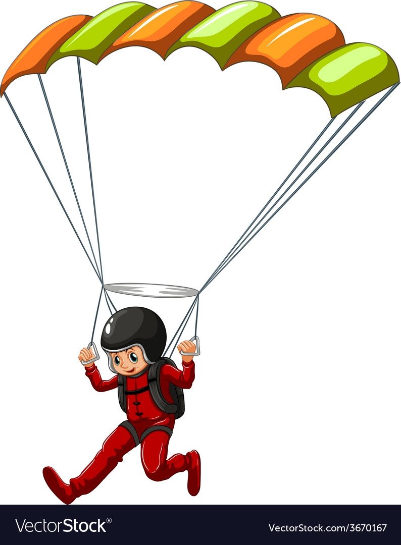 Картина девушка с парашютом