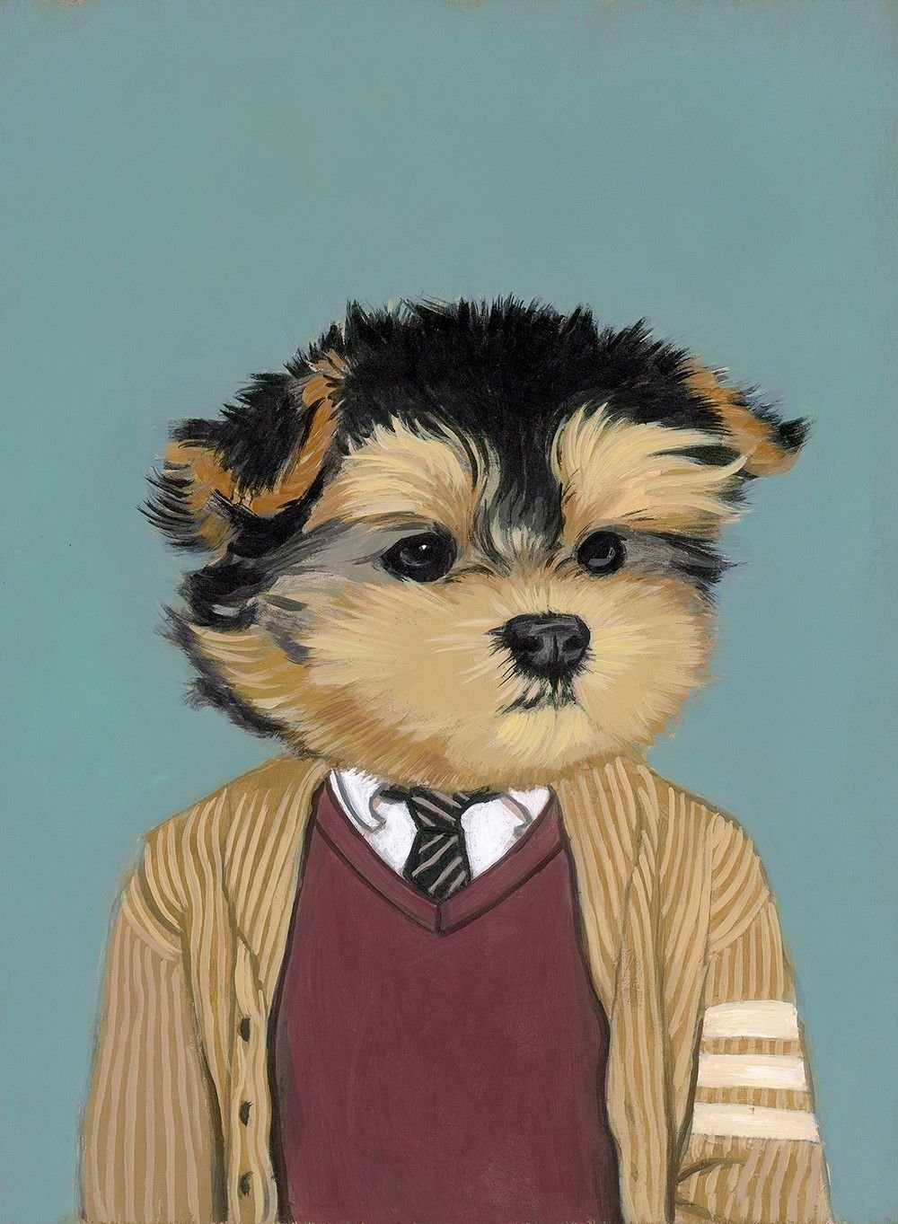 Животные в одежде арт