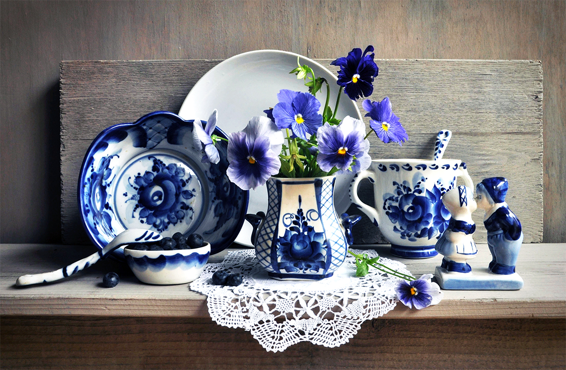 Батаршина натюрморт Гжель