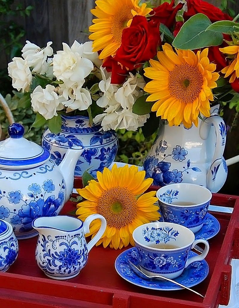 С добрым утром красивая посуда