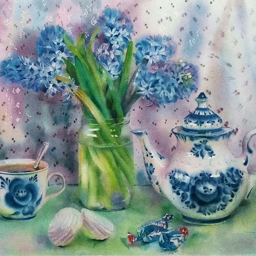 Вайлдберриз Гжель посуда