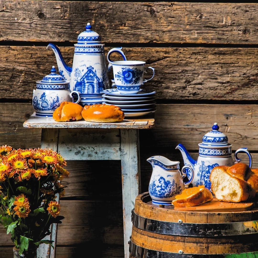 Доброе утро гжель картинки