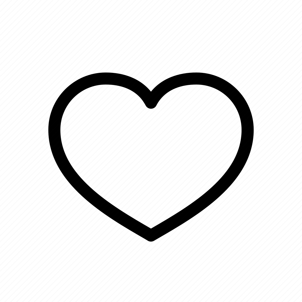 Шаблон сердце черное