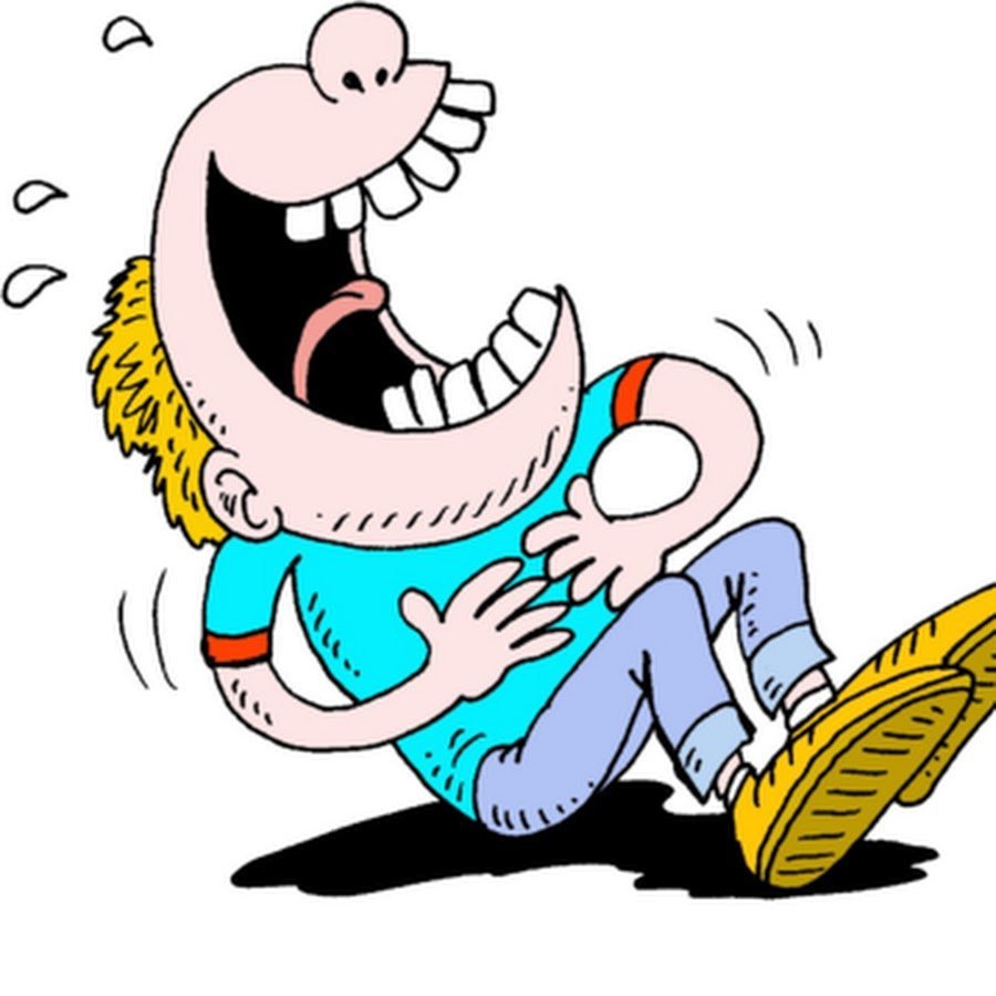 Смех карикатура