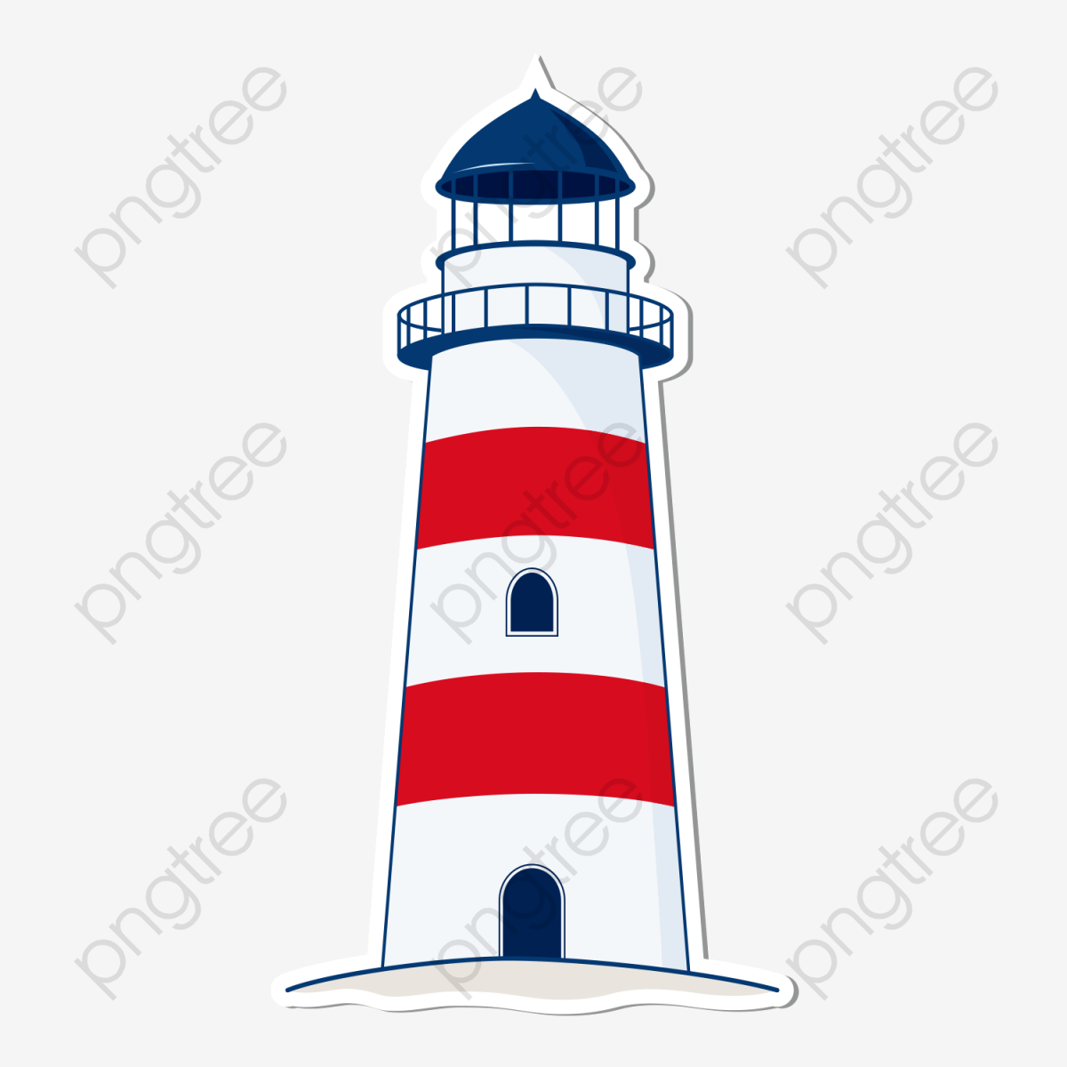 Маяк красно синий