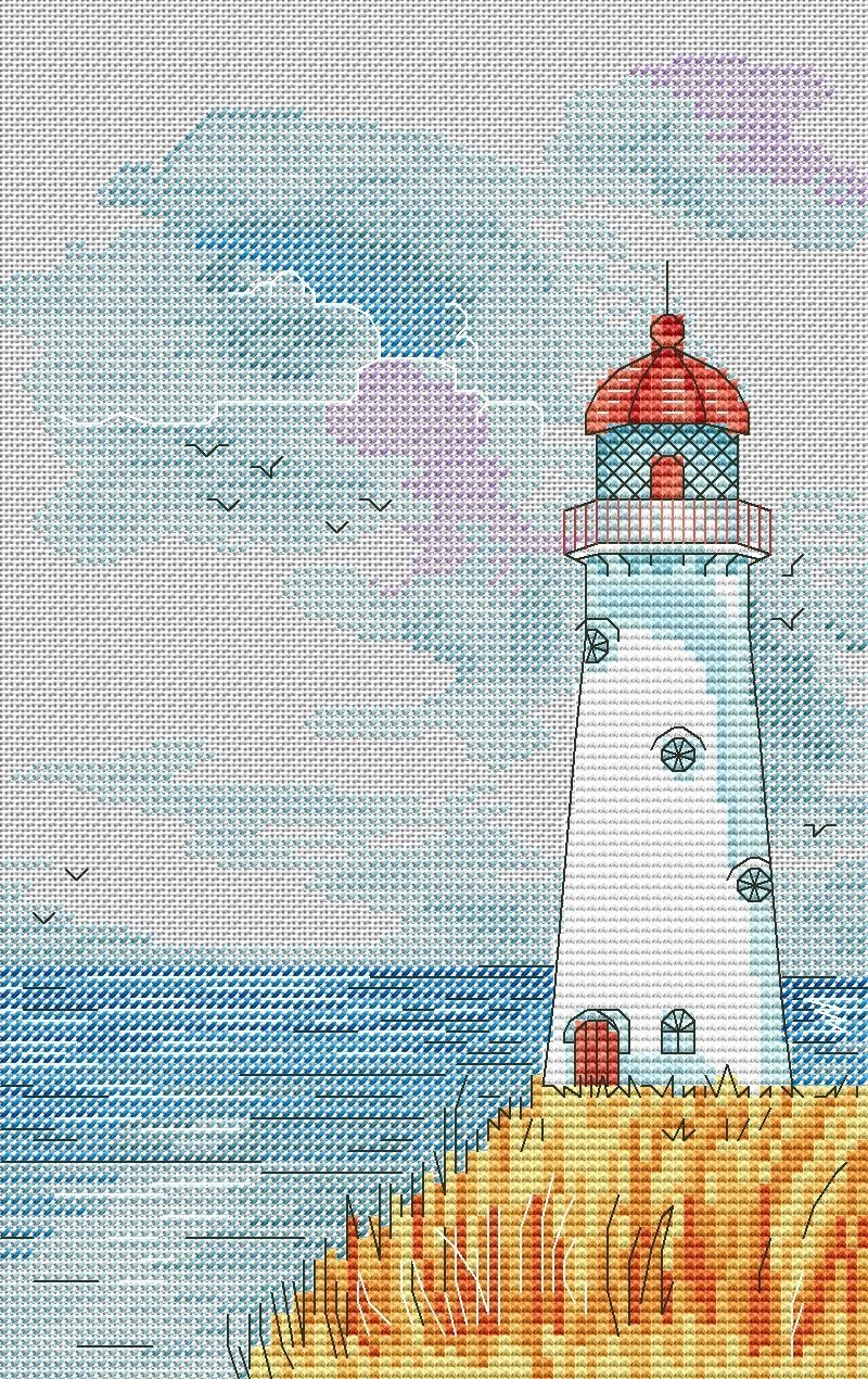 Вышивание крестиком Маяк