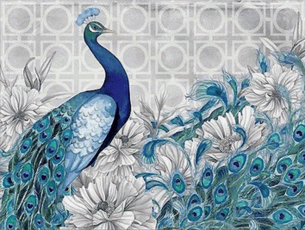 Картина по номерам Павлин