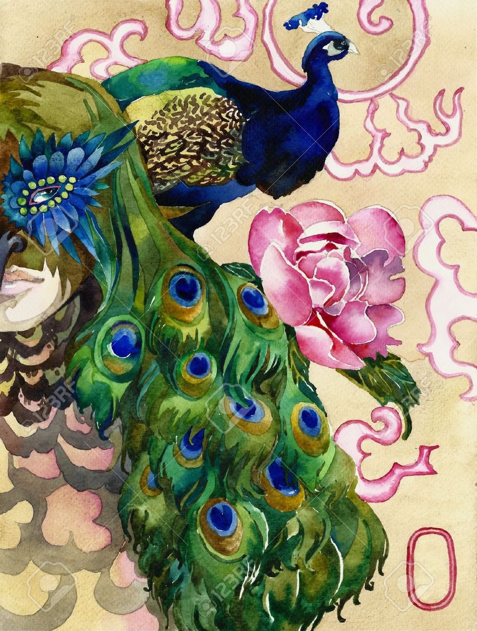 Павлин алмазная вышивка диамондс