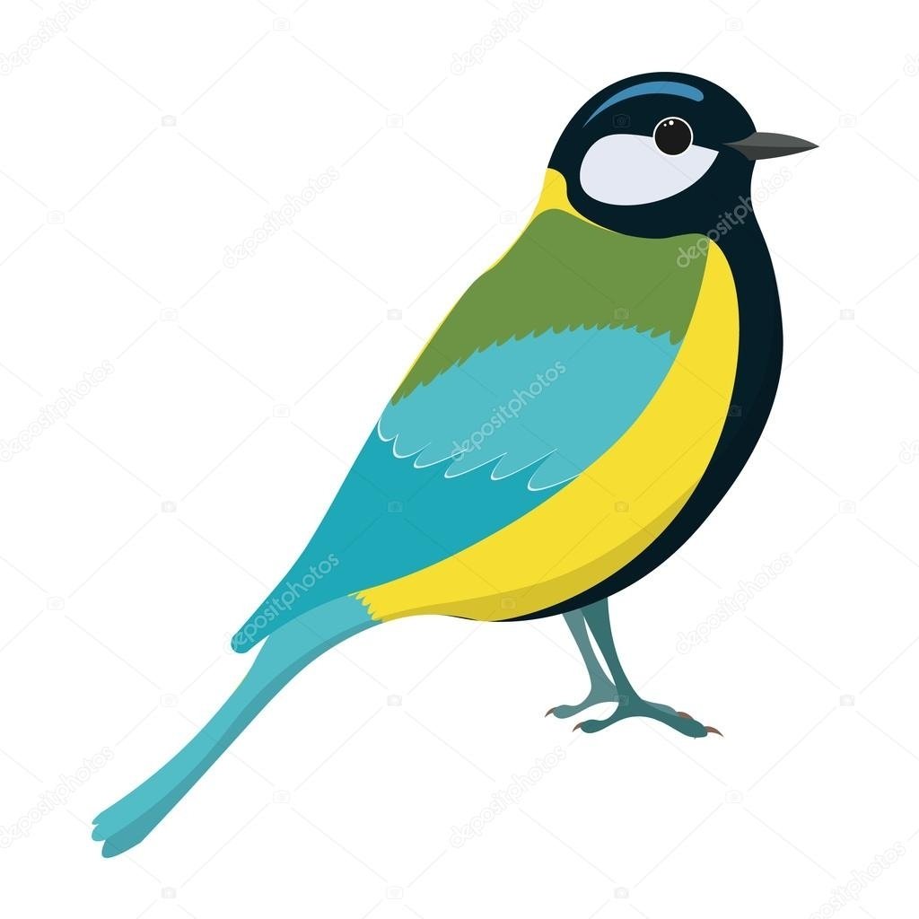 Синица вектор для детей