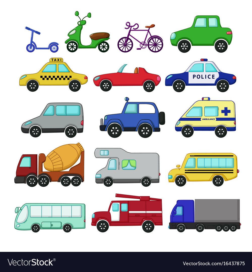 Транспорт с наклейками