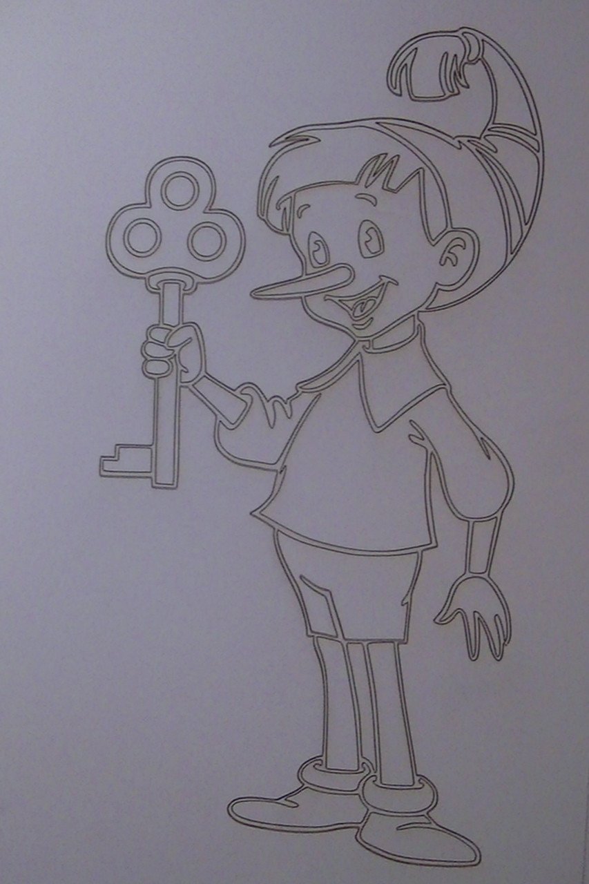 Буратино рисунок