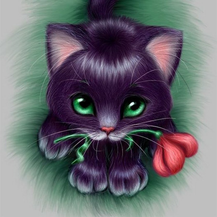 Милые мультяшные котята