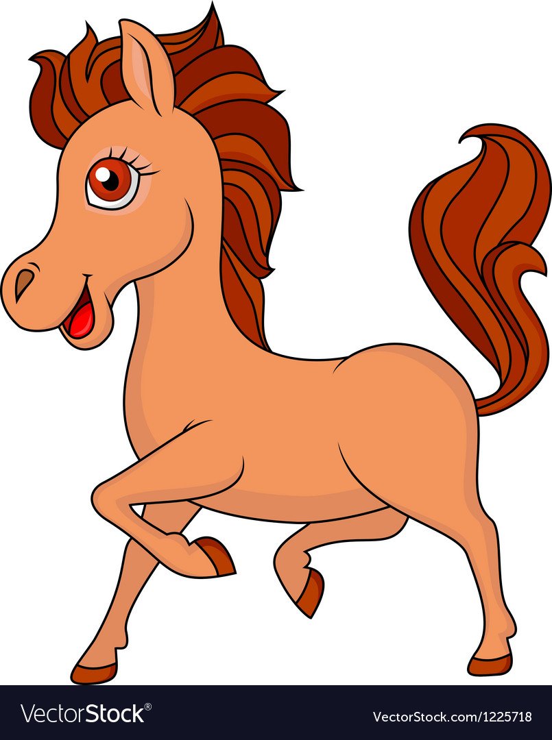 Лошадка в мультяшном виде