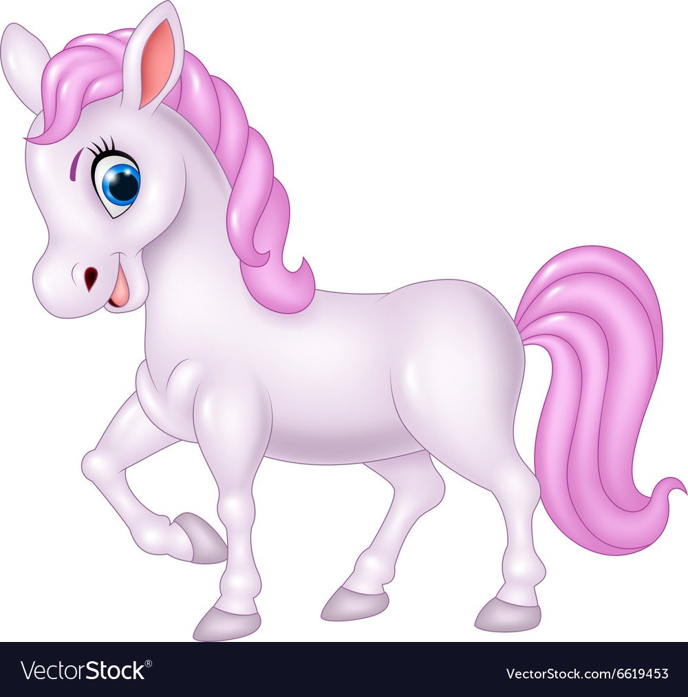 Пони лошадь на белом фоне