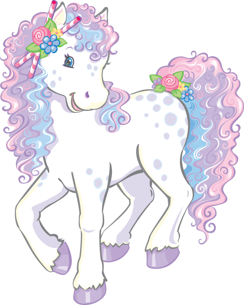 Единорог розово фиолетовый